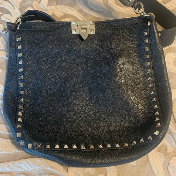 Valentino Garavani Handbags - Valentino Garavani Rockstud Hobo Bag
